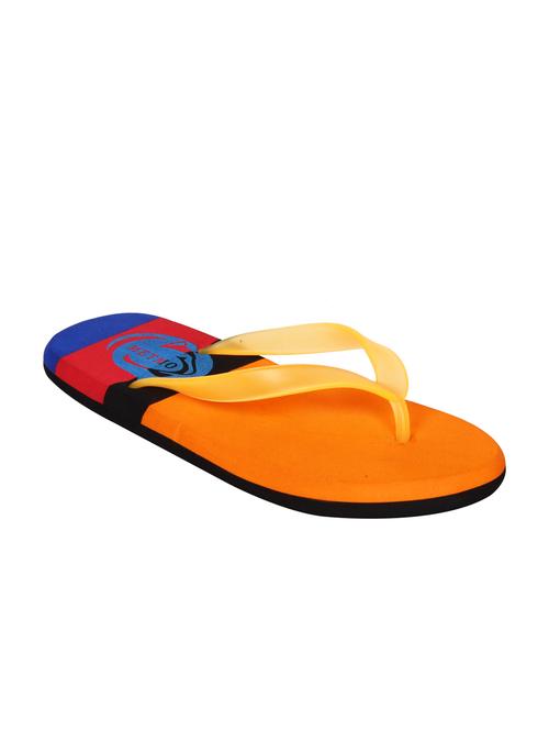 orange rubber slip on flip flops - 11174136 - Very Small Image - 1