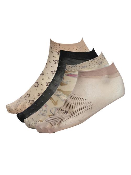multi colored cotton ankle length sock - 11175704 - Very Small Image - 1