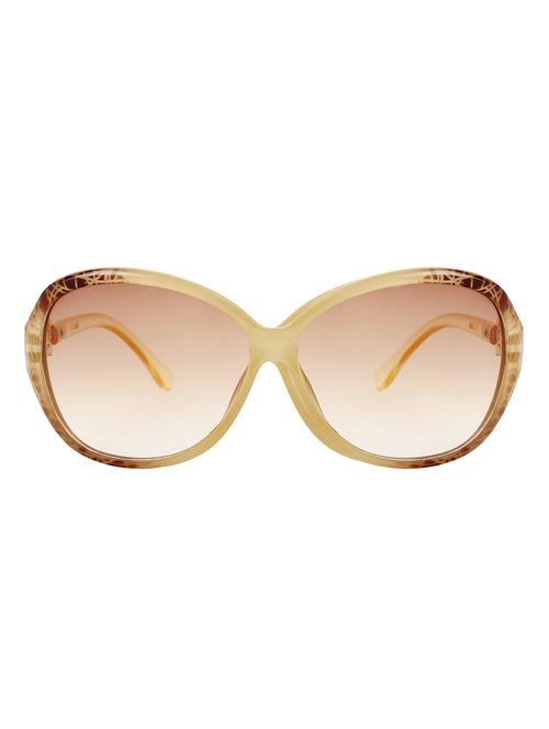 zyaden yellow oval frame women sunglasses - 11175885 - Very Small Image - 1