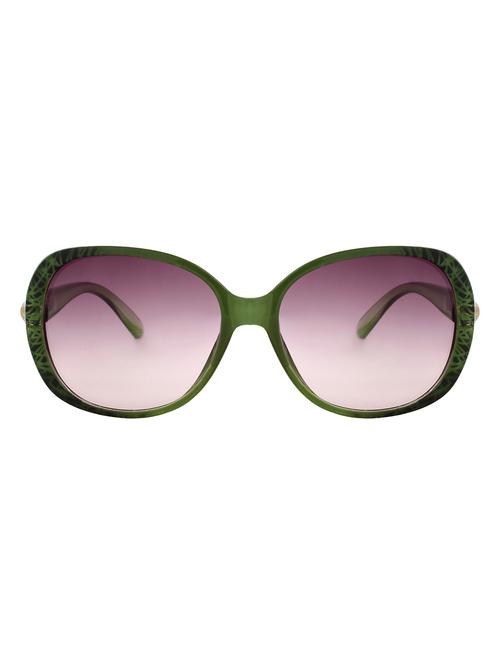 zyaden green oval frame women sunglasses - 11175893 - Very Small Image - 1