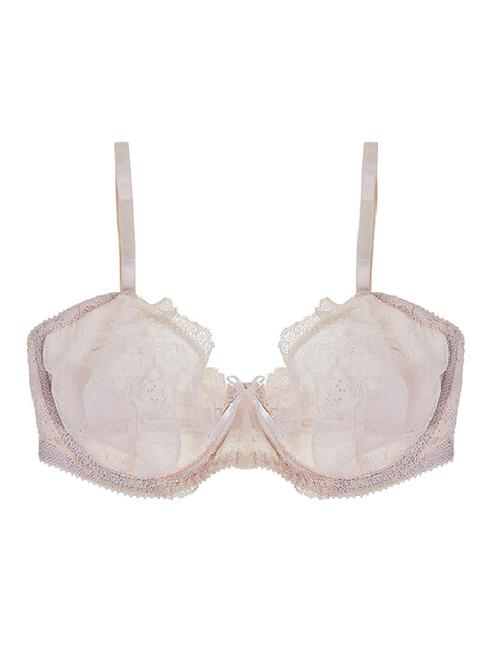pink nylon regular bra - 11178545 - Very Small Image - 1