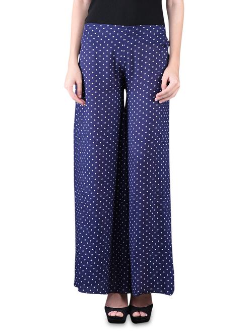 polka-dots printed rayon palazzo - 1117990 - Very Small Image - 1