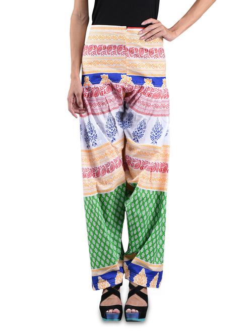 printed multicolored cotton salwar - 1118044 - Very Small Image - 1