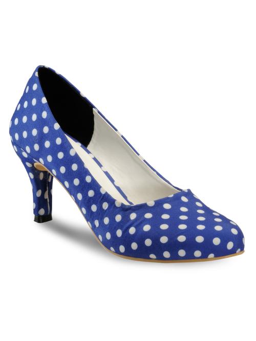 blue canvas slip on pumps - 11181035 - Very Small Image - 1