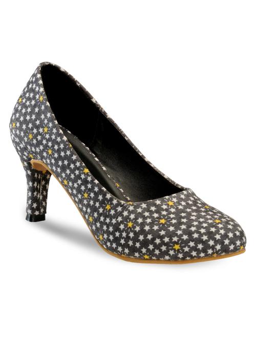 black canvas slip on pumps - 11181054 - Very Small Image - 1