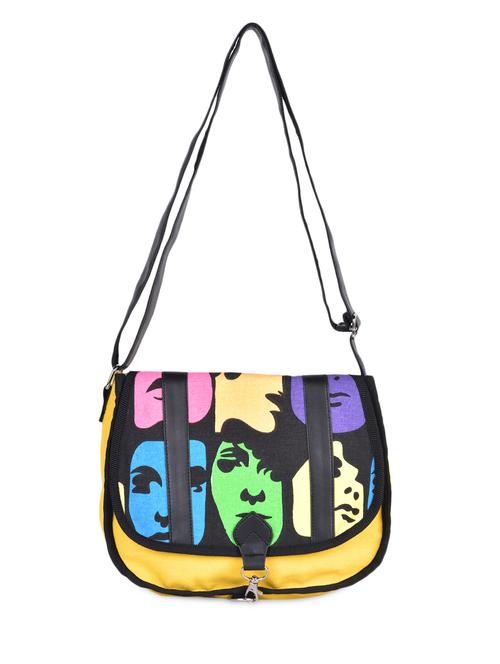 multicolor faces print sling bag - 1118190 - Very Small Image - 1