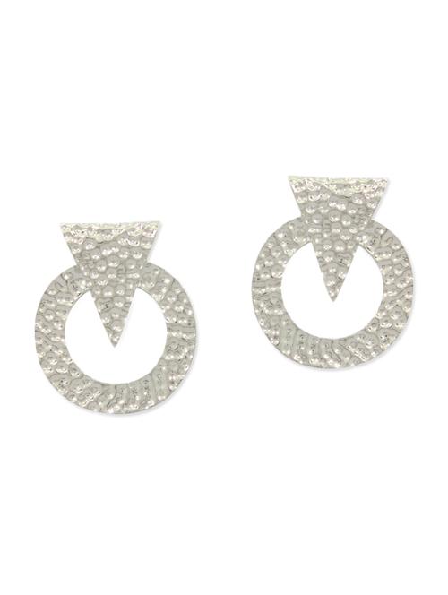 silver metal studs earring - 11182822 - Very Small Image - 1