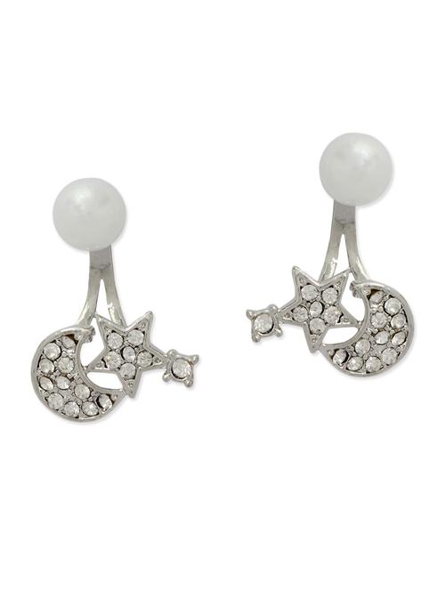 silver metal studs earring - 11182834 - Very Small Image - 1
