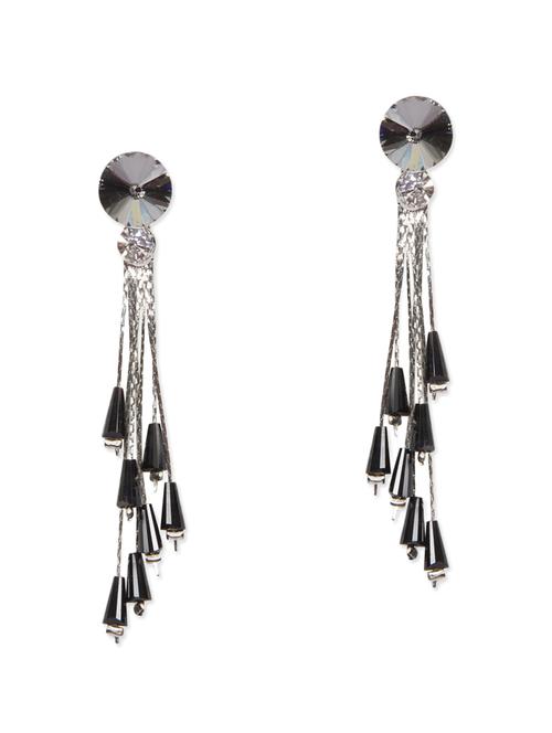 black metal drop earring - 11182848 - Very Small Image - 1