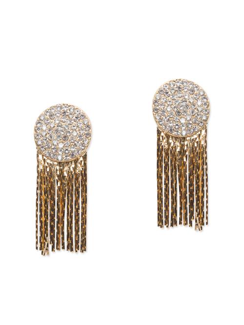 gold metal drop earring - 11182851 - Very Small Image - 1