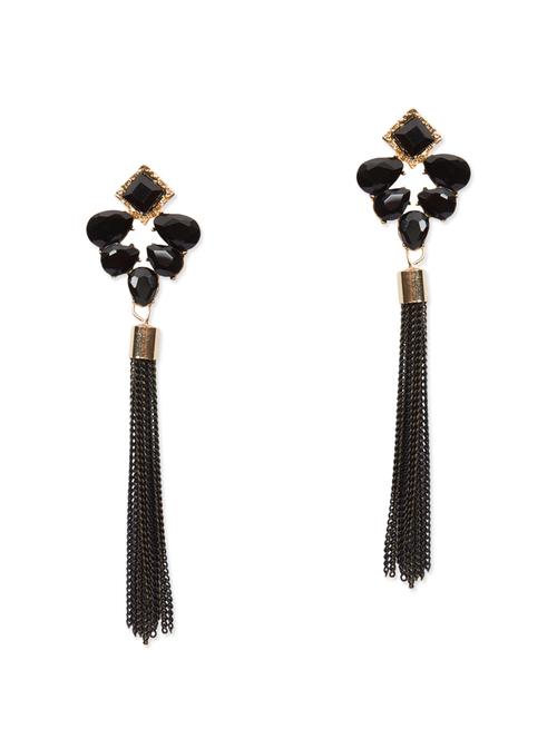 black metal drop earring - 11182853 - Very Small Image - 1