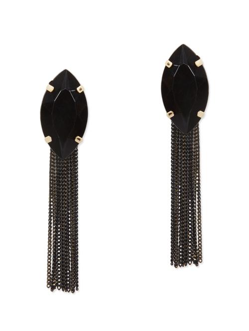 black metal drop earring - 11182854 - Very Small Image - 1