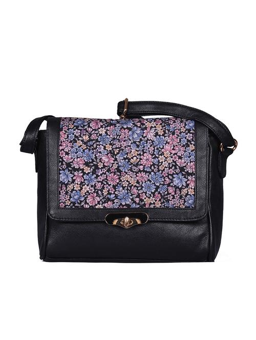 black leatherette sling bag - 11183458 - Very Small Image - 1
