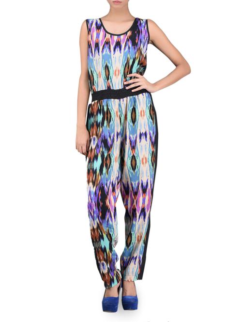 ikat inspired sleeveless jumpsuit - 1118562 - Very Small Image - 1