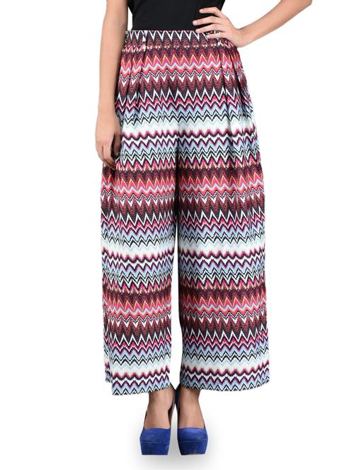 chevron print palazzo pants - 1118565 - Very Small Image - 1