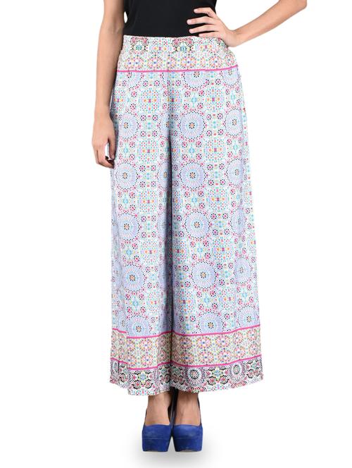 printed polyester palazzo pants - 1118570 - Very Small Image - 1