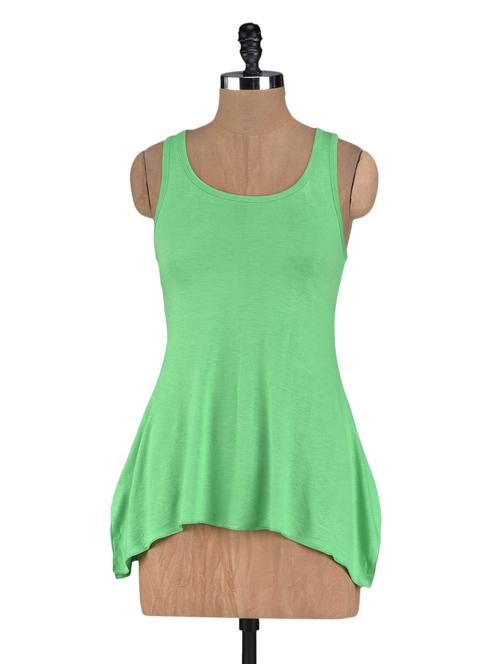 asymmetrical sleeveless viscose knit top - 1118626 - Very Small Image - 1