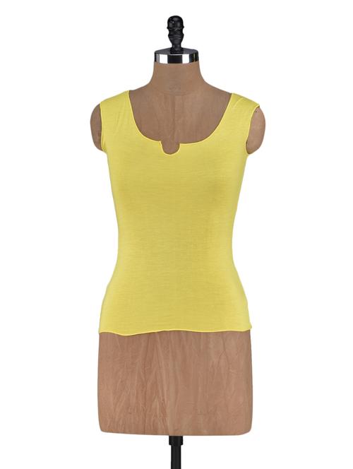 sleeveless plain viscose knit top - 1118642 - Very Small Image - 1