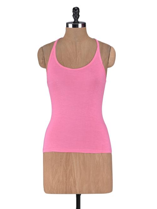 halter neck plain viscose knit top - 1118664 - Very Small Image - 1