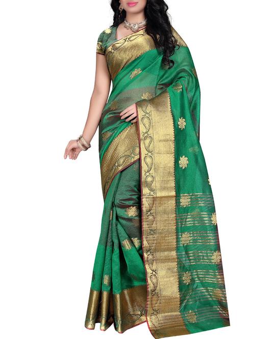 multicolor silk saree with blouse - 11193637 - Very Small Image - 1