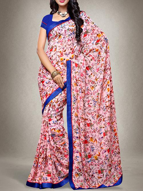 multi colored georgette saree - 11194590 - Very Small Image - 1