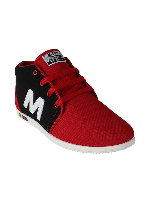 red leatherette sneakers - 11201113 - Very Small Image - 1
