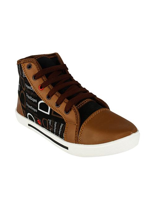 brown leatherette sneakers - 11201138 - Very Small Image - 1