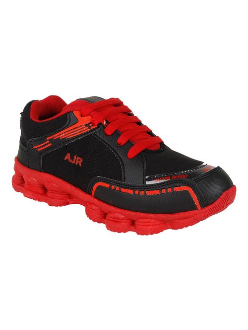 red leatherette sport shoes - 11201693 - Very Small Image - 1