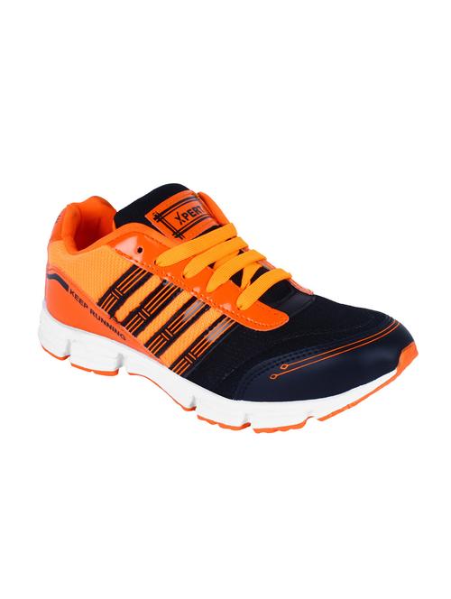 orange leatherette sport shoes - 11201733 - Very Small Image - 1