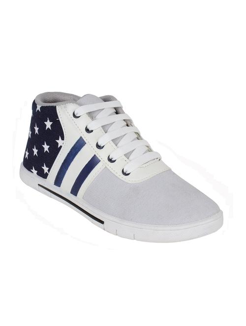 white leatherette sneakers - 11201804 - Very Small Image - 1