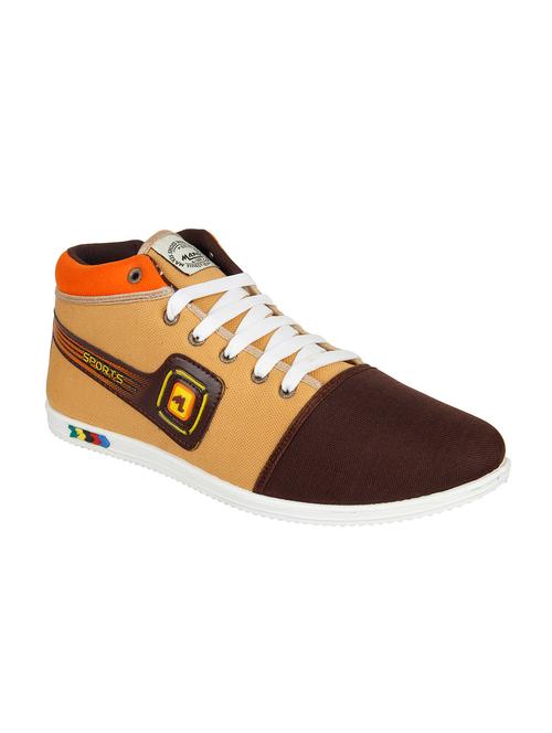 brown leatherette sneakers - 11201829 - Very Small Image - 1