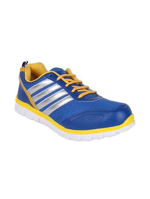 blue leatherette sport shoes - 11201963 - Very Small Image - 1