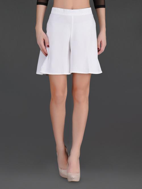 plain solid color polyester flared color shorts - 1120446 - Very Small Image - 1