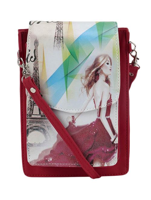 red leatherette sling bag - 11204471 - Very Small Image - 1