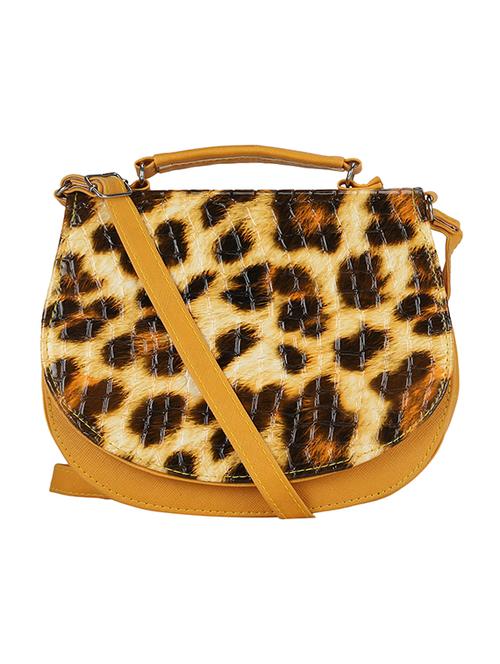 yellow leatherette sling bag - 11204476 - Very Small Image - 1