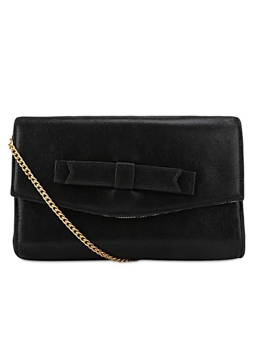 black leatherette clutch bag - 1121298 - Very Small Image - 1