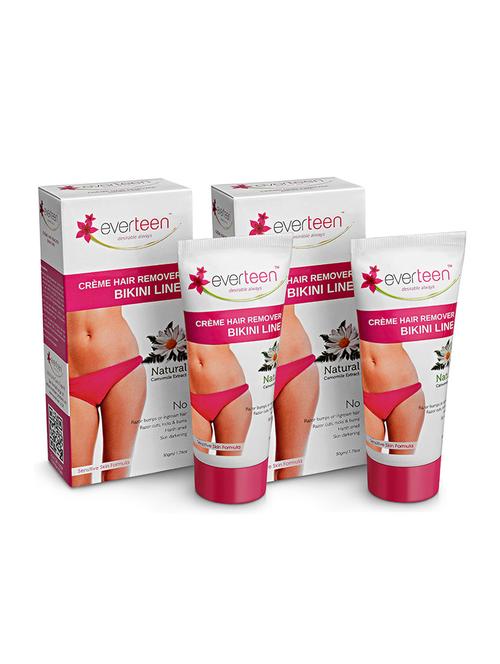 everteen bikini line hair remover crème pack of 2 - 11213389 - Very Small Image - 1