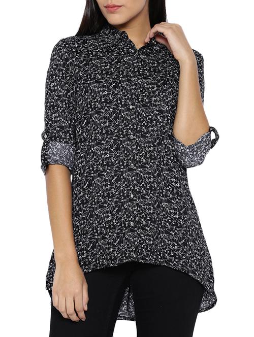 black cotton regular tunic - 11214912 - Very Small Image - 1