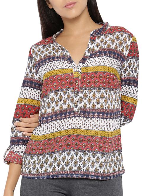 multi colored cotton regular shirt - 11214913 - Very Small Image - 1