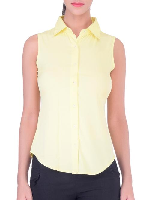 yellow sleeveless shirt - 11215246 - Very Small Image - 1