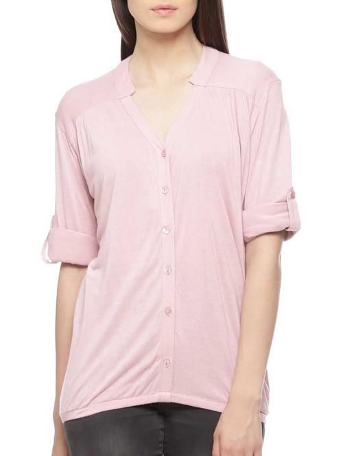 pink viscose regular top - 11217567 - Very Small Image - 1