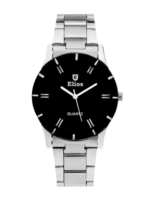 elios original black dial analog steel watch for women - 11217961 - Very Small Image - 1