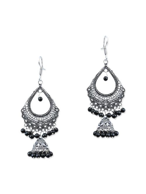 black brass chandellier (set of 2) earrings - 11217994 - Very Small Image - 1