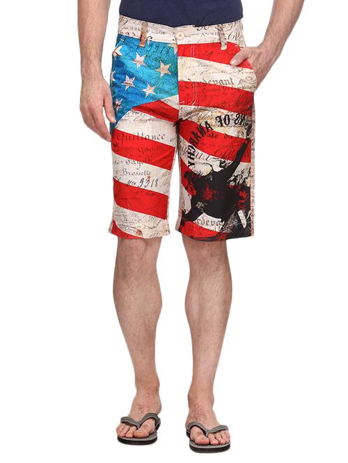 multi colored polyester shorts - 11219919 - Very Small Image - 1