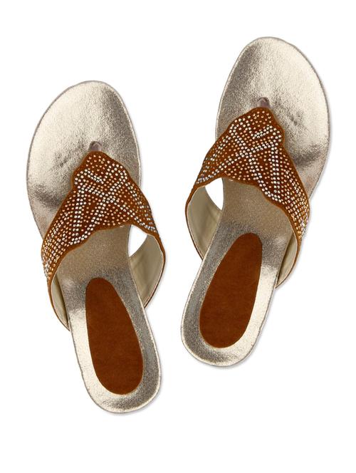 embellished toe separator suede sandal - 1121995 - Very Small Image - 1