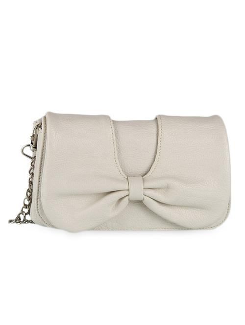bow attached leatherette clutch bag - 1122417 - Very Small Image - 1