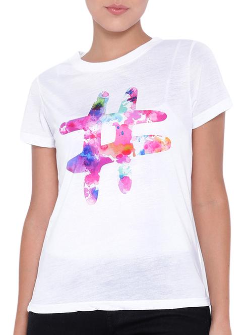 white cotton tshirt - 11226102 - Very Small Image - 1