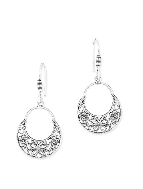 silver metal drop earring - 11227663 - Very Small Image - 1