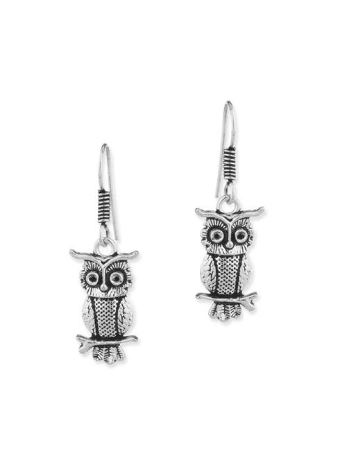 silver metal drop earring - 11227686 - Very Small Image - 1