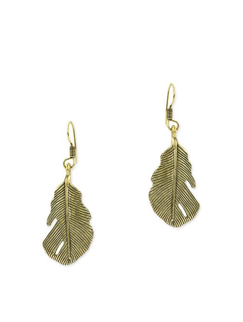 green metal drop earring - 11227739 - Very Small Image - 1